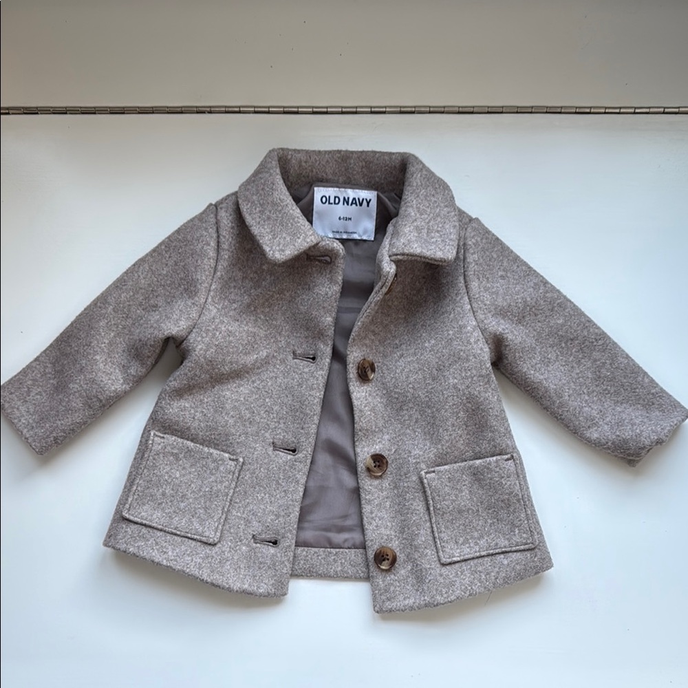 Old Navy Gray Baby Pea Coat